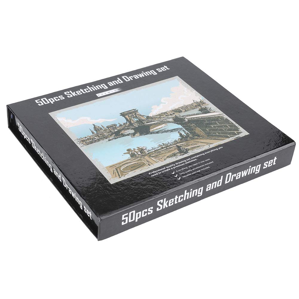 Ensemble de croquis et de dessin d'artiste professionnel, Kit complet de crayons, idéal pour les débutants et les professionnels, outils d'art de croquis