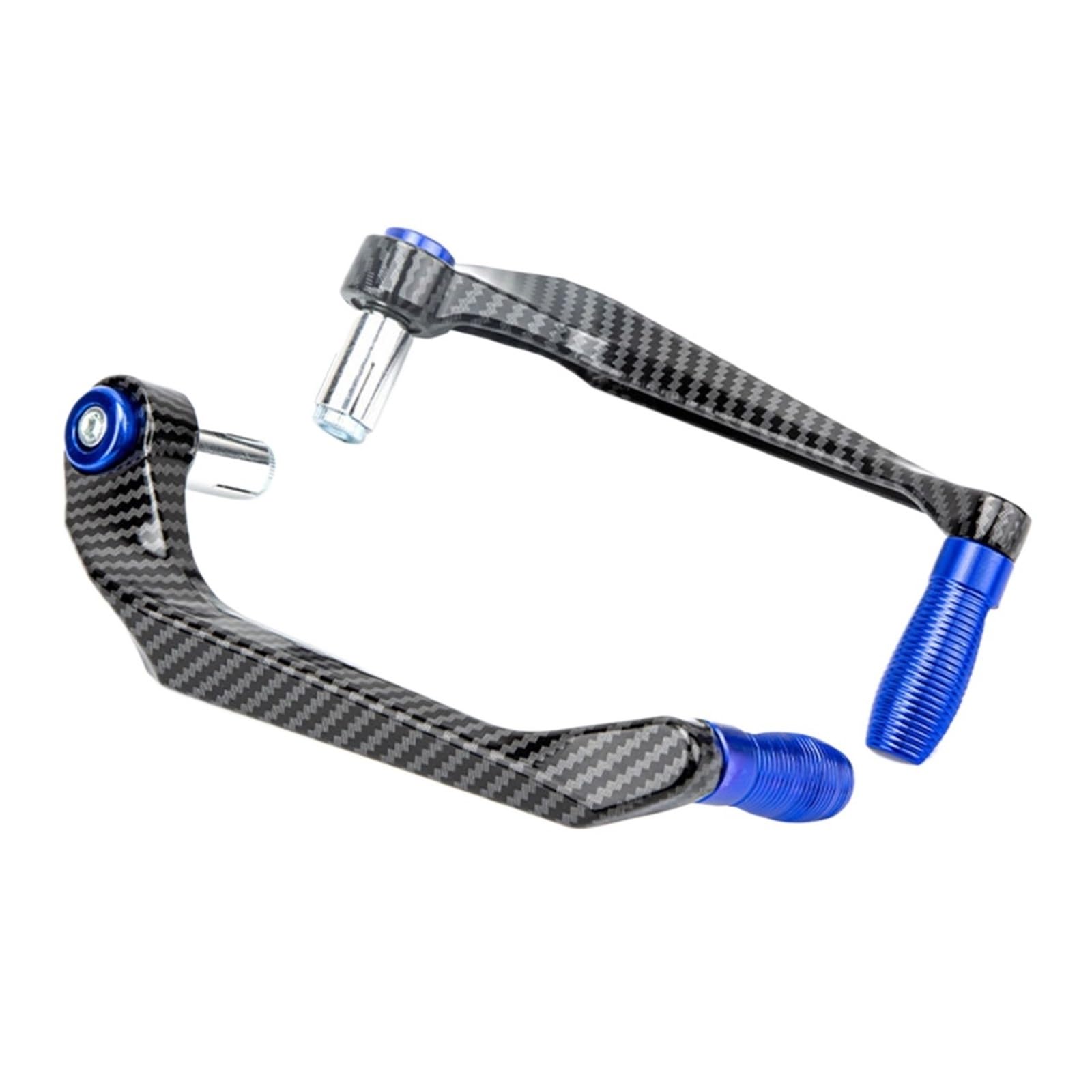 FDYXUMW Motorcycle Handguards Motorcycle Aluminum Alloy Handlebar Brake Clutch Lever Hand Guard Protector Motorbike Moto Handguard(Blue-MTHS01)