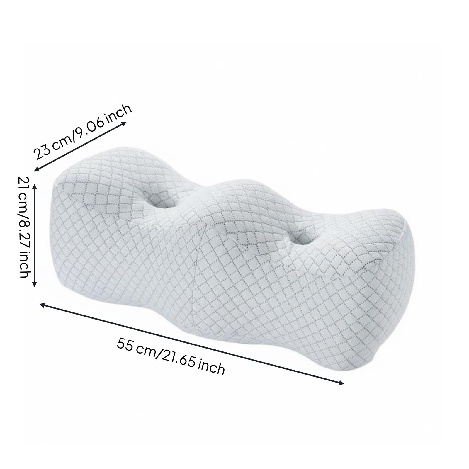 Almohada Ortopédica de Cojín de Pierna Almohada para Piernas Cojín Ergonómico de s con Elevación de Piernas y s para Alineación Adecuada para Mujeres, Blanco