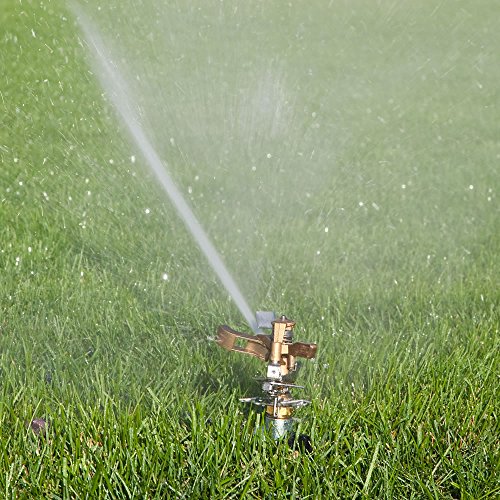 Image of FIELDSTAR Brass Impact Drive Sprinkler Garden Watering Irrigation Sprayer Head (Paint Coated)