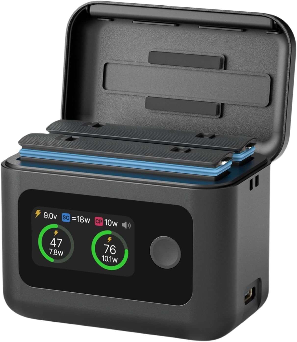 Battery Charger for Insta 360 X5 Intelligent LED Screen Two-Way Charging Hub, Fast Charger Hub for Insta 360 X5 Accessories