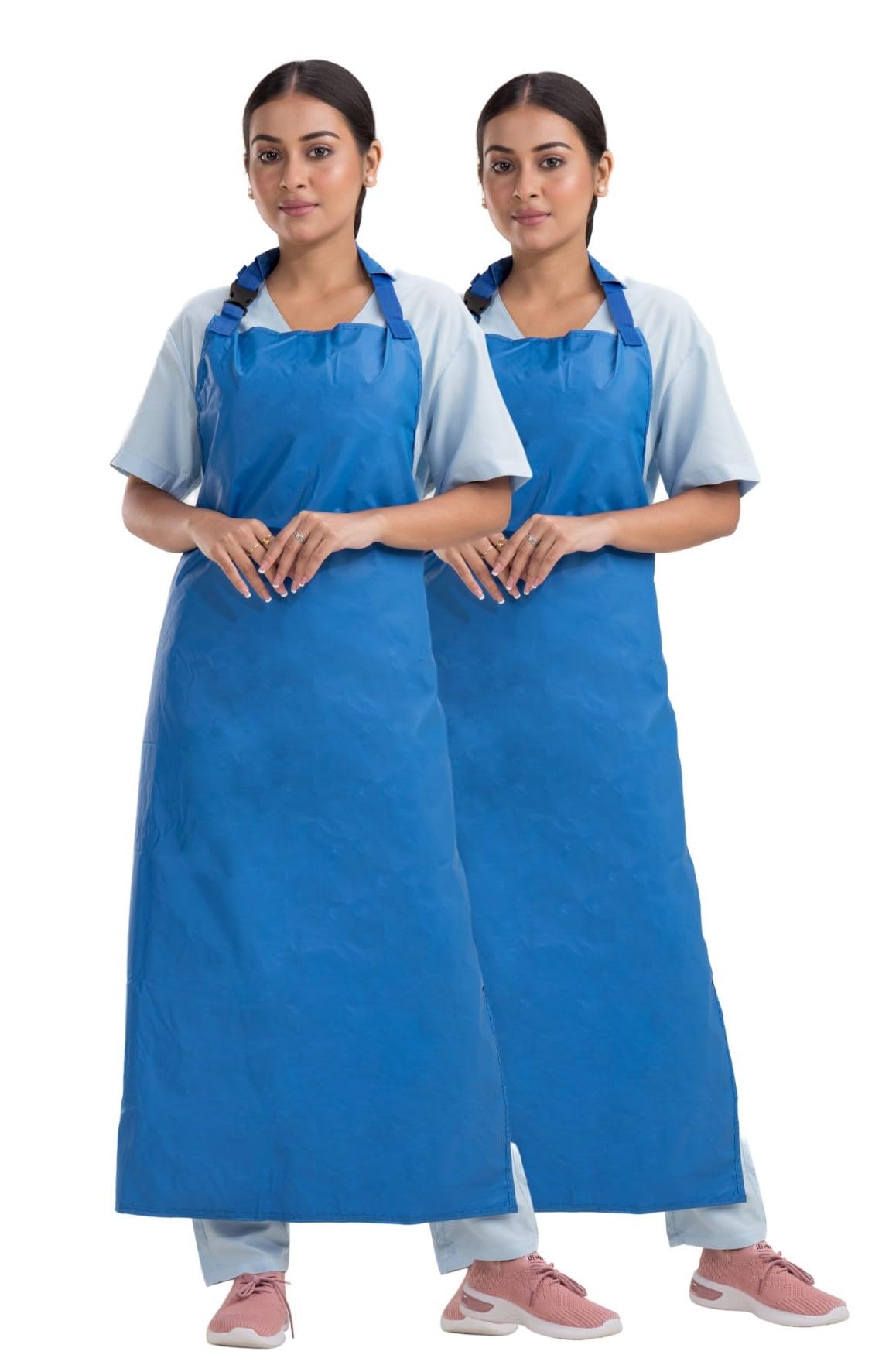 HOSPRIQS Reusable Waterproof Front Apron For Hospital & Home Use Tie-Type | Size - 45”x23” | Sky-Blue (Pack Of 2) (B0CPVLWGZK) Amazon Price History, Amazon Price Tracker