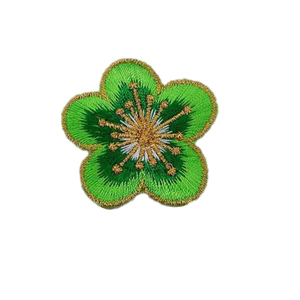 Kleiderapplikationen, Gestickte Blumen-Stoffflicken, 6 Stück(Multi)