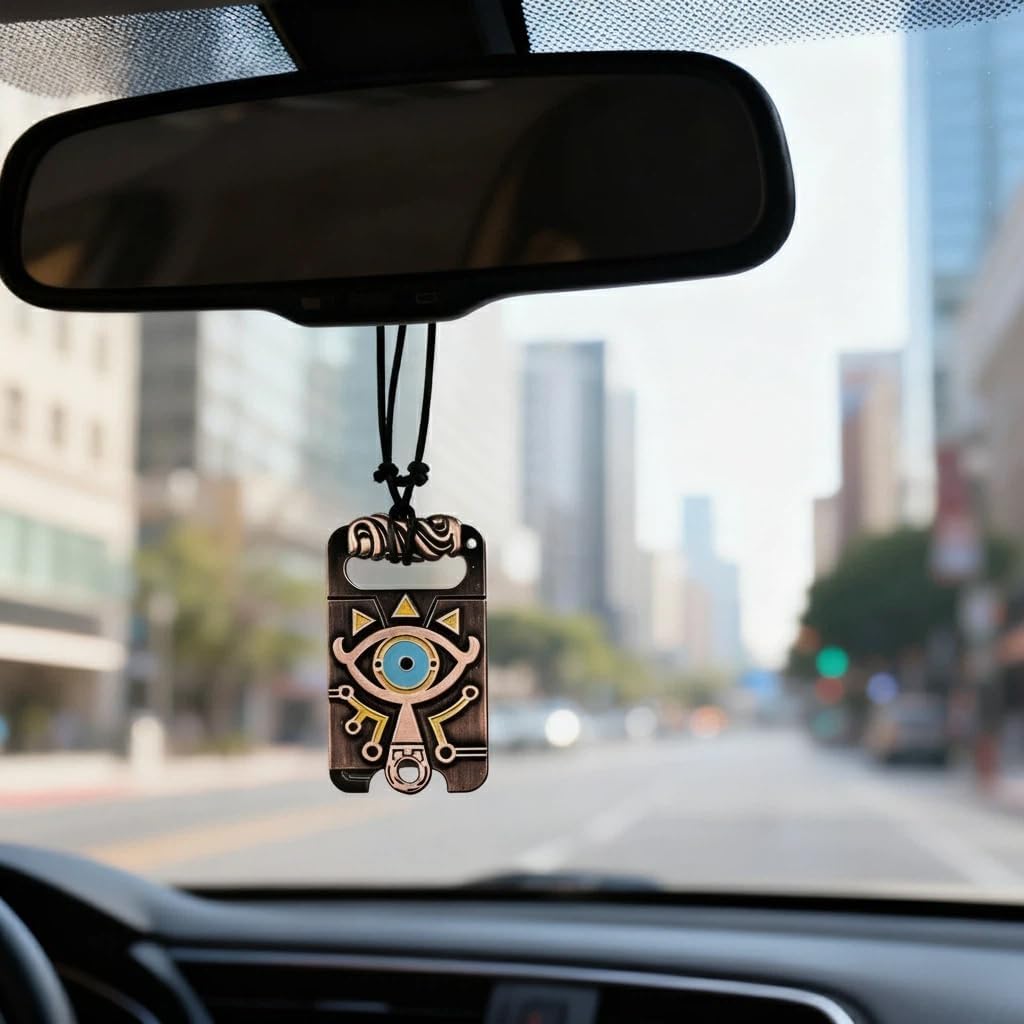 MEETCUTE Vintage Unisex Necklace,The Legend of Zelda Breath of The Wild Sheikah Eye Dog Tag Necklace Cosplay - Image 5