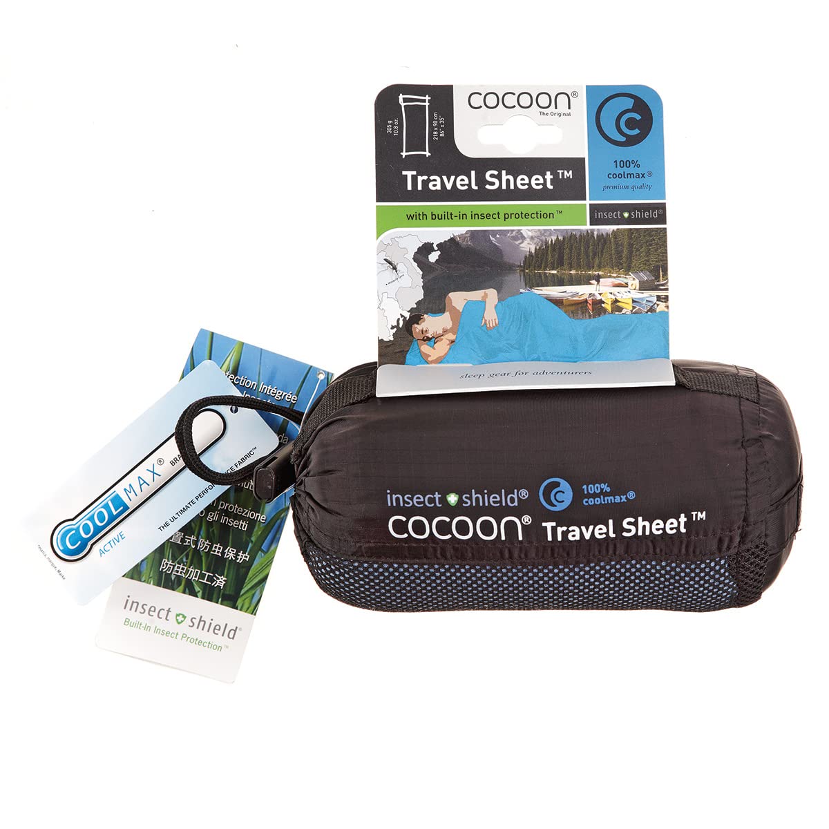 Amazon | Cocoon Insect Shield TravelSheet Coolmax ブルー | Cocoon