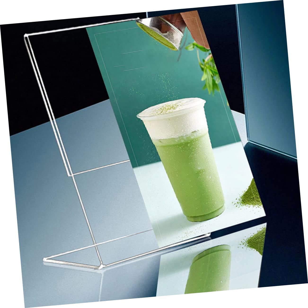 2 Présentoirs Acrylique Transparent Pour Cartes Et Photos - Support Bureau Stable, Design épuré
