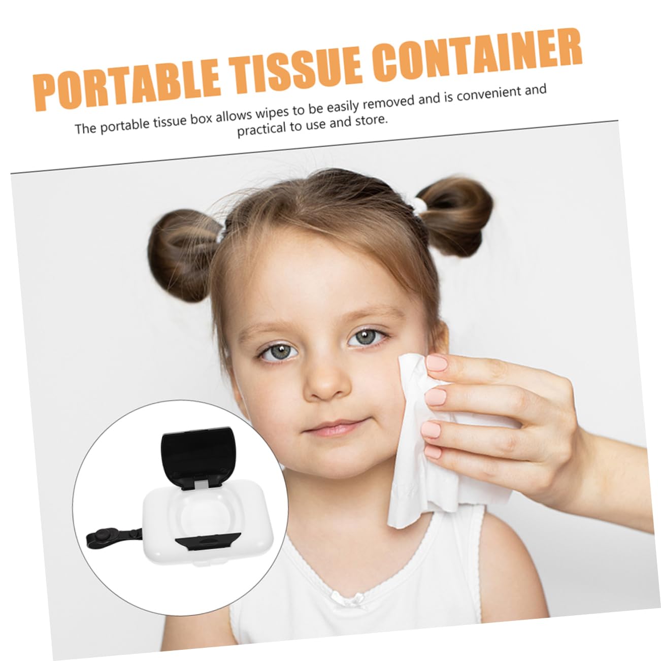 SUPVOX Baby Wipes Dispenser Travel Black Portable Wipes Case Pump for on The Go