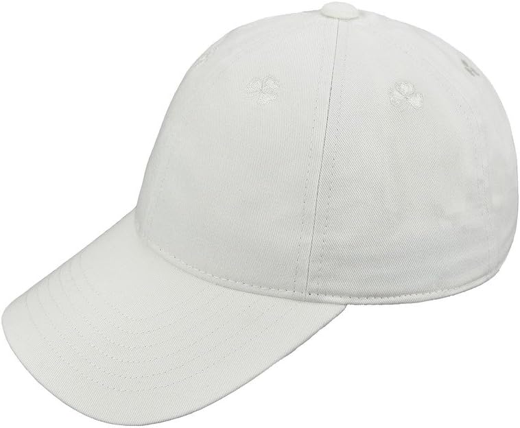 Unisex Lucky Shamrock Adjustable Cap White