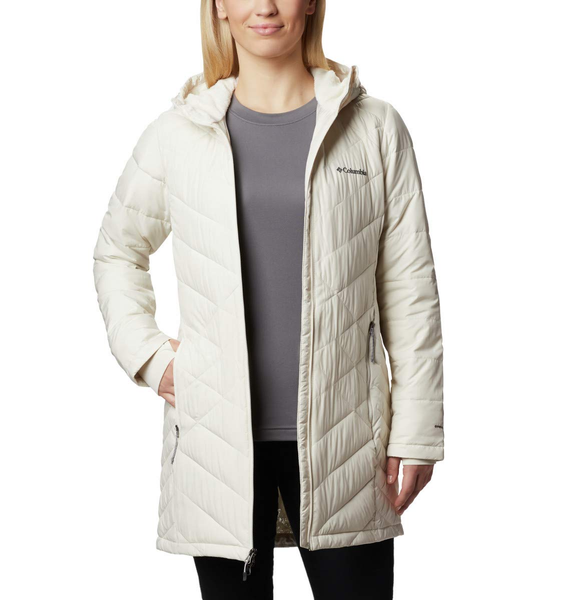 Columbia Heavenly Long Hooded Jacket Ladies Puffer Jacket (1-Pack) :  Amazon.nl: Fashion