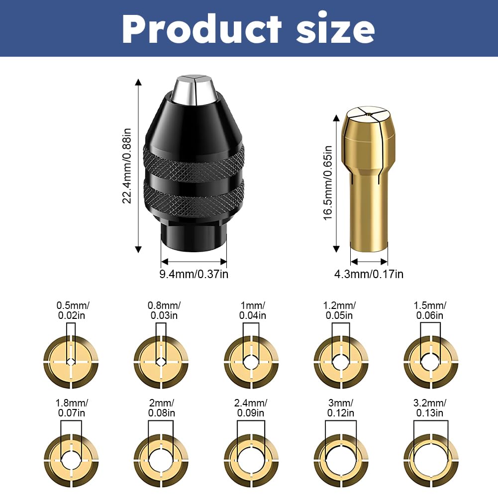 Dremel Drill Chuck Set - 28pcs Replacement Kit -3