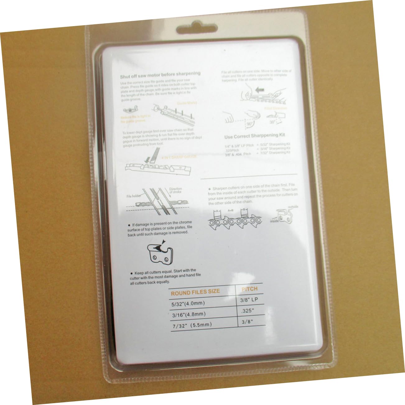 Hemobllo 10pezzi Kit Di Affilatura Per Motosega Utensili Di Affilatura Per Catena Motosega Manico in Legno Comodo e Portatile
