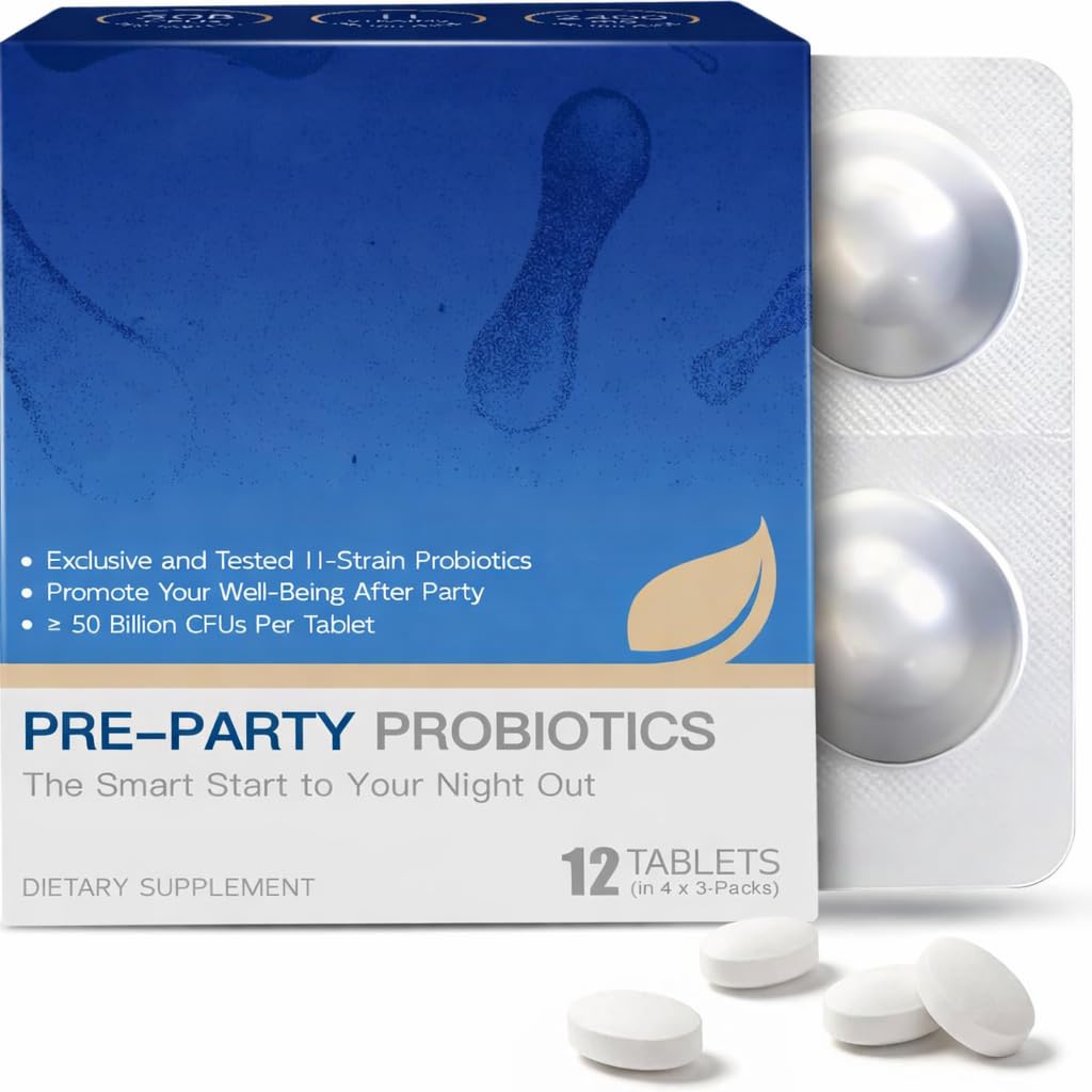 Pre‑Drinking Supplement, Pre‑Party Wellness Support, Supports Post‑Drink Wellness, Better Mornings, 16 Chewable Tablets