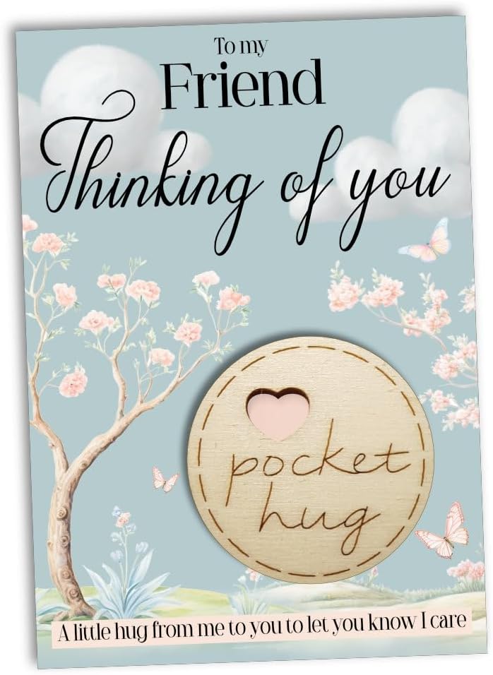 Thinking Of You Pocket Hug For Friend | Thinking Of You Gift | Sympathy Gift | Comforting Gift | A Little Pocket Hug Token For Friend | TOYF