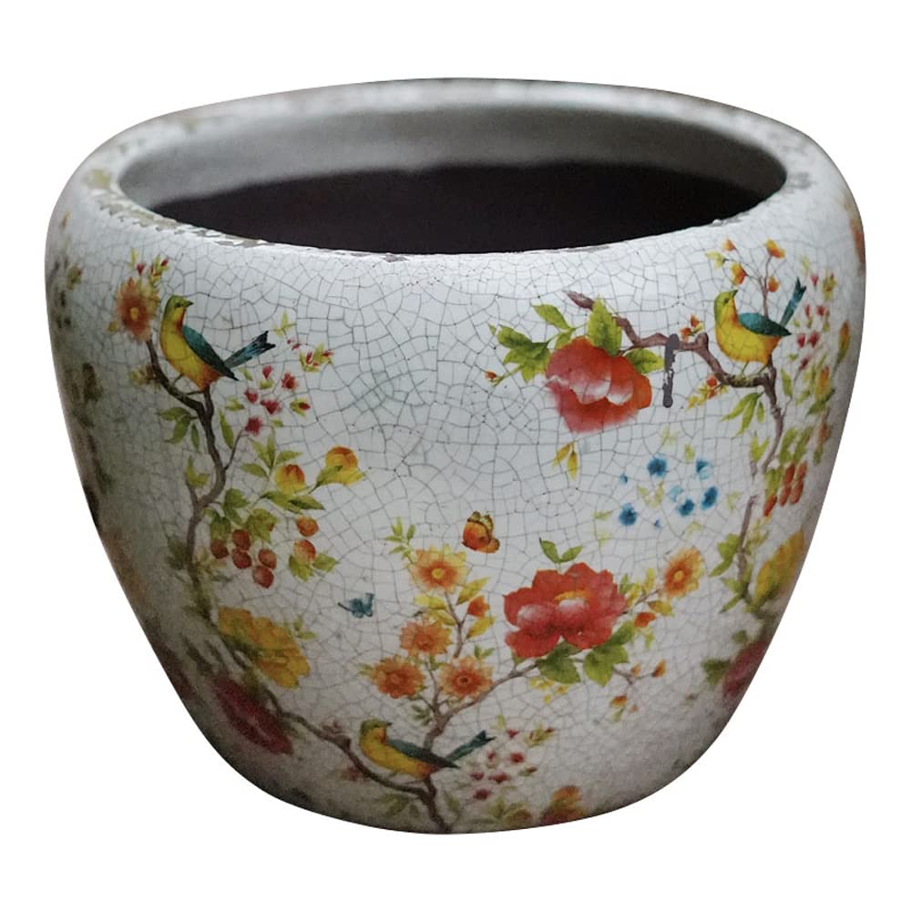 Glace de glace colorée pot en céramique artisanal unique bleu - 8