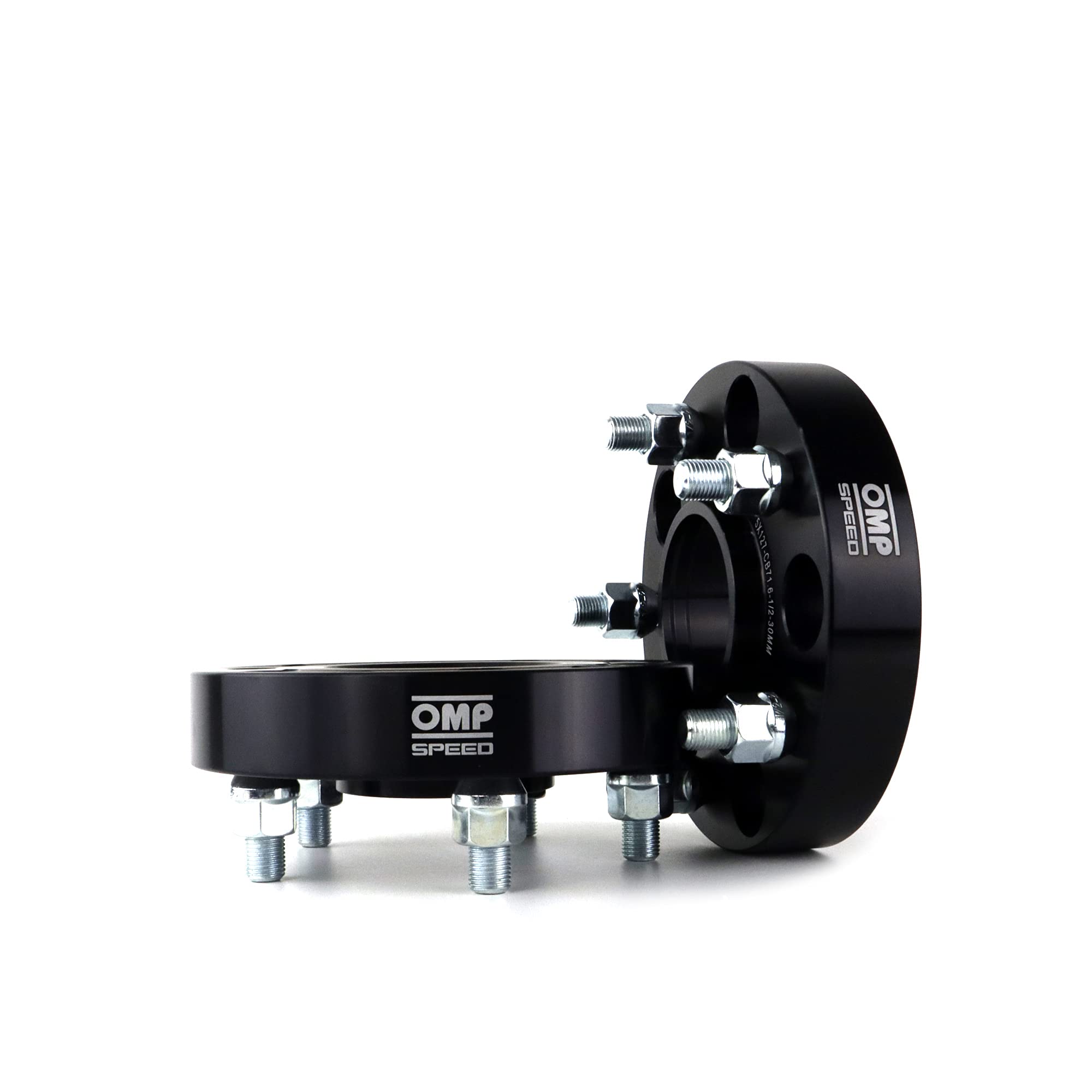 OMP Speed Juego de 2 Separadores Doble Centrado Grosor: 15mm PCD: 5x112 CB: 66.5 OD: 139 Tornillo x20 M14x1.5 Conico + 14x1.5 Esferico Negro Aluminio - OMPS08671501 — view 10