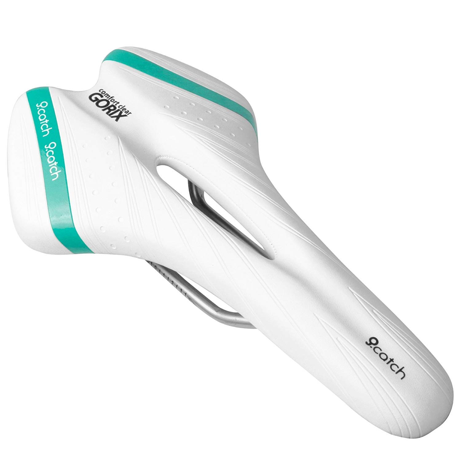 GORIX Bike Saddle Seat Comfortable Cushion with Rail Mountain Road Bicycle for Men and Women (A6-1)