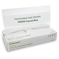 Vista 14 de Restaurantware -RW Base - Hojas de plástico para delicatessen de 10.75 x 10 pulgadas, 10000 envolturas de plástico de carnicero entrelazadas