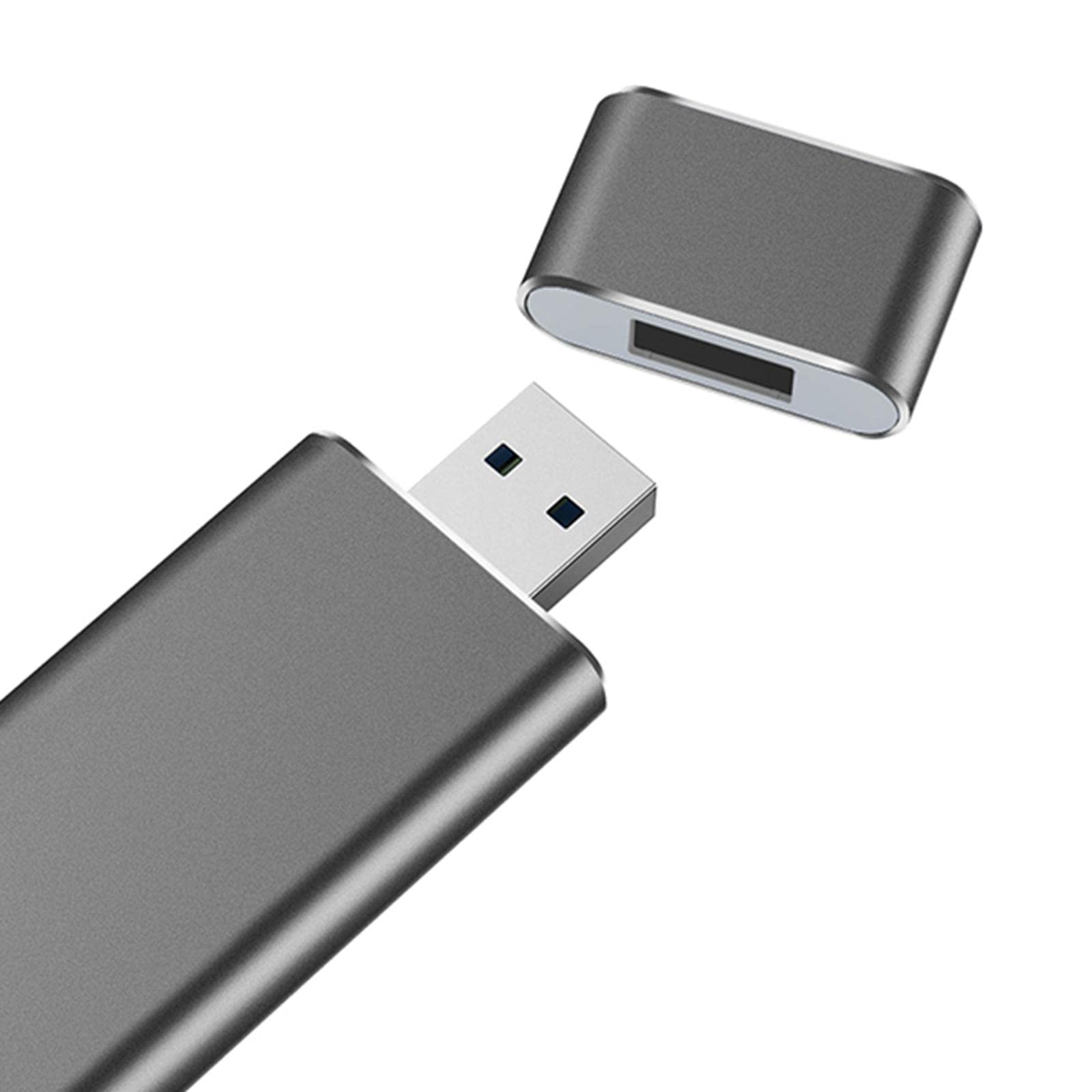 calandis™ m.2 ngff to usb 3.0 ssd enclosure reader 6gbps with uasp with key b/key b+m silver gray | external hard disk drives | hard drives (hdd, ssd & nas) | drives, storage & blank media