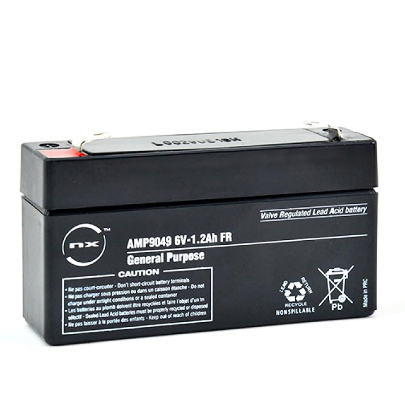 6V Rechargeable Lead Acid Battery 1.2Ah | 6 Volt General Purpose Battery for Toys, Scooters, Alarms, Emergency Lighting & Backup Power