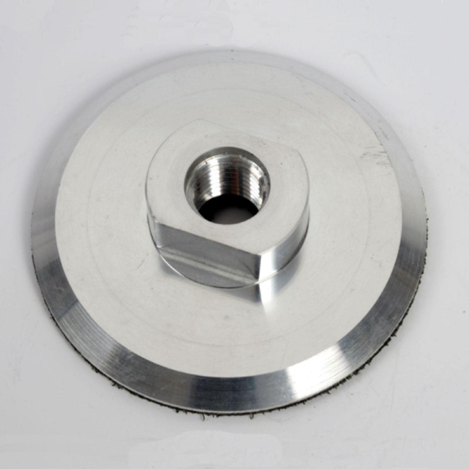 4 Inch Polishing Backing Pad Heavy-Duty Aluminium Backer for Surface Sanding Polishing-Arbor 5/8