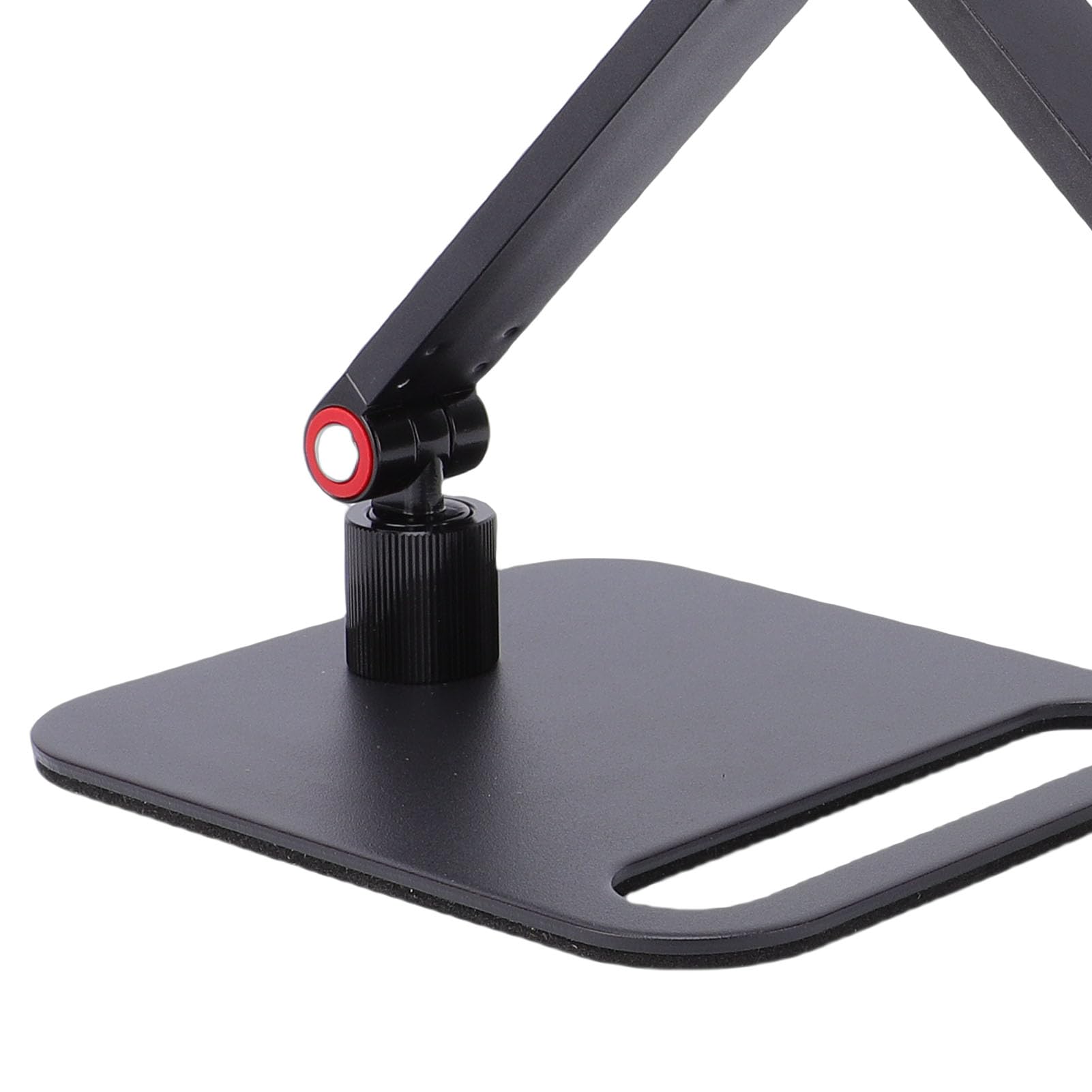 AMONIDA Supporto per Tablet Portatile Pieghevole, Supporto per Tablet per Telefono con Base in Acciaio Al Carbonio, Cuscinetti in Gomma Morbida Regolabile Girevole a 360 Gradi con Design Cavo,