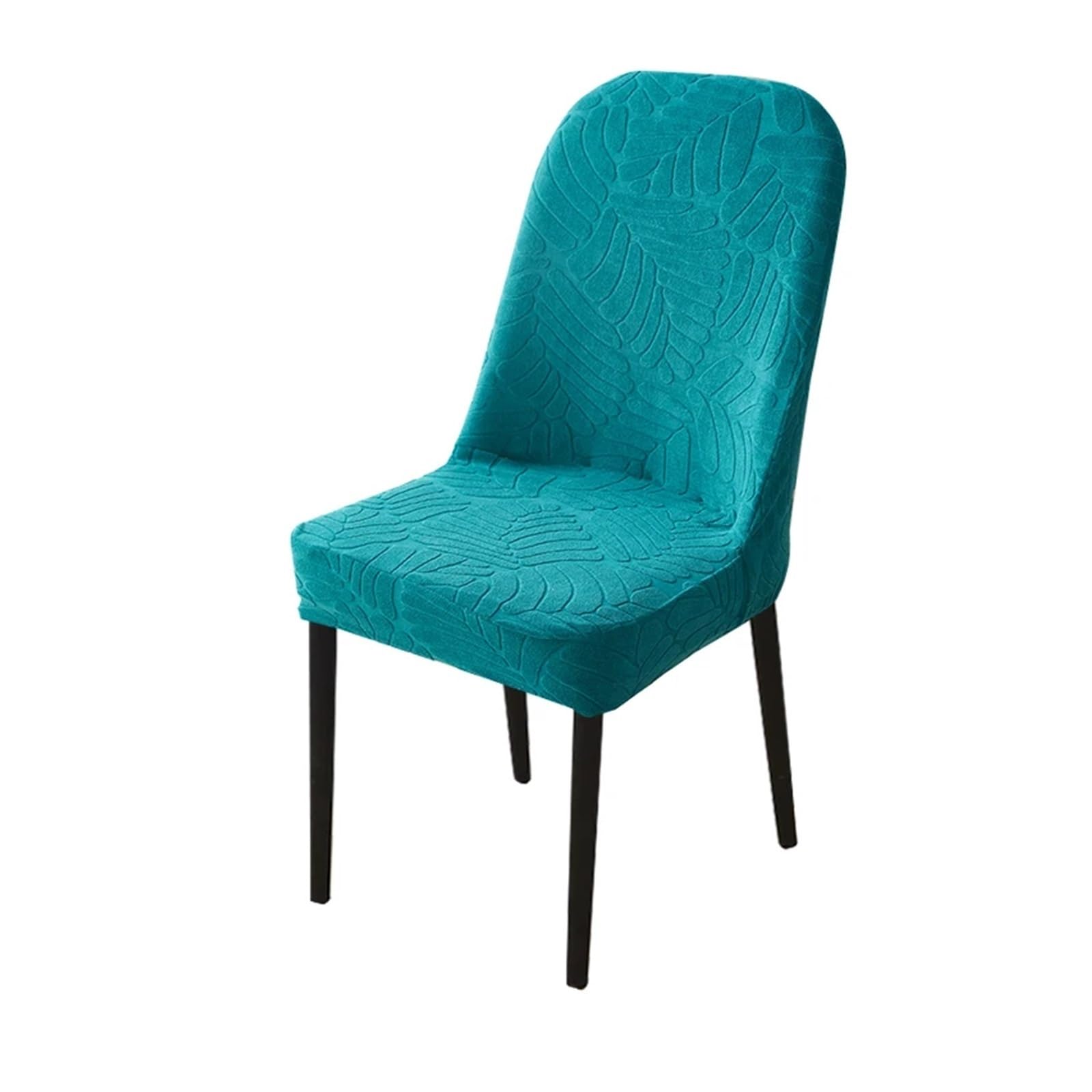 SHBHWS Jacquard Curved Dining Chair Cover Spandex Elastic Seat Stretch Covers For Hotel Banquet Restaurant Kitchen Wedding for Hotel, Banquet(Color 21)
