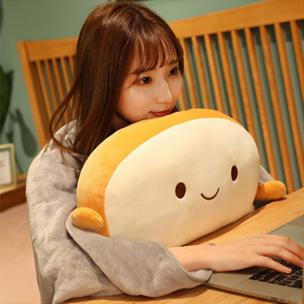 Oreiller De Pa-in Tranché Peluche Lavable - Oreiller Doux Confortable Cadeau Enfants