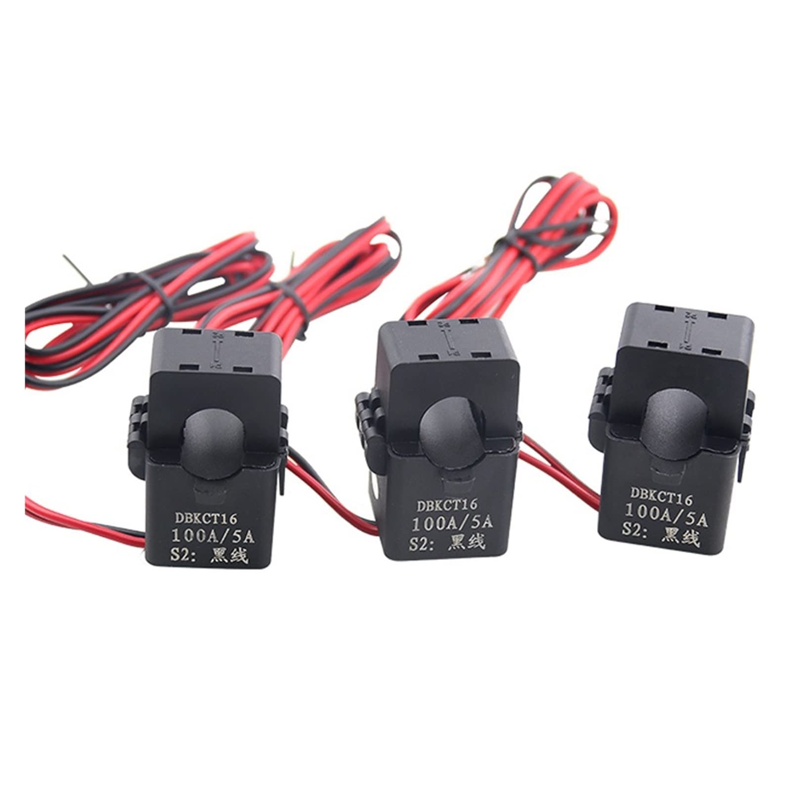 CLEUFWKO 3PCS KCT16 Split Core Current Transformer Open Miniature Small 50/5 100/5 150/5 200/5 Class 0.5(50A 5A)