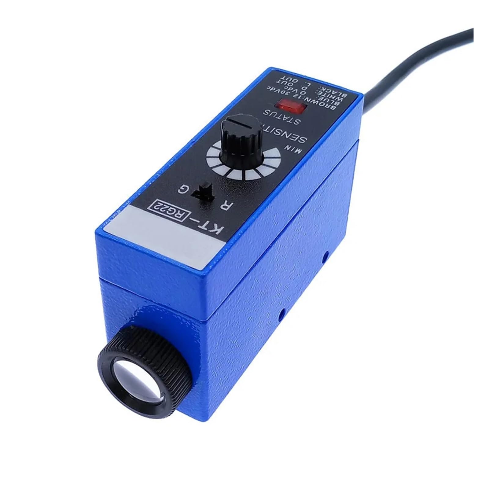 PXQCHAVLN 1 Color Mark Sensor KT-RG22 KT-BG22 KT-WG22 10-30V Detection photoelectric Switch(Kt-rg22)