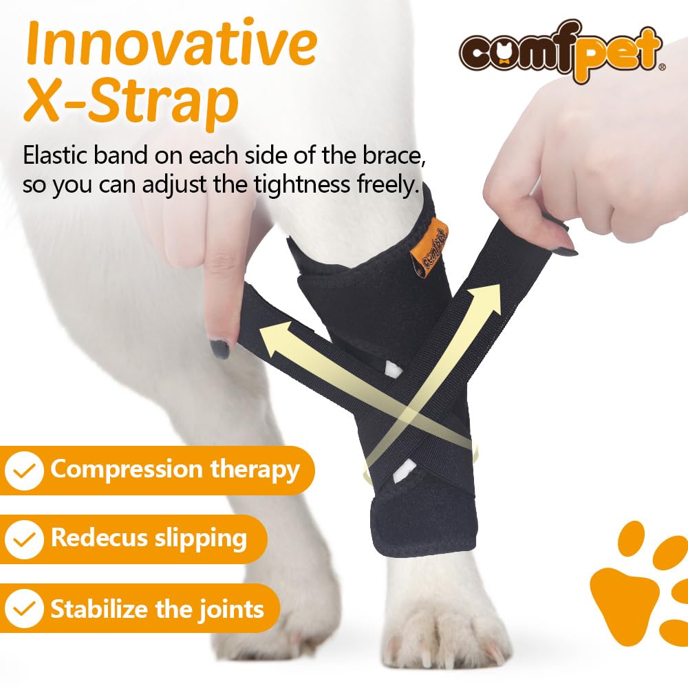 COMFPET Dog Leg Brace for Rear Hock for Large Dogs(40-90 lbs) - Image 2