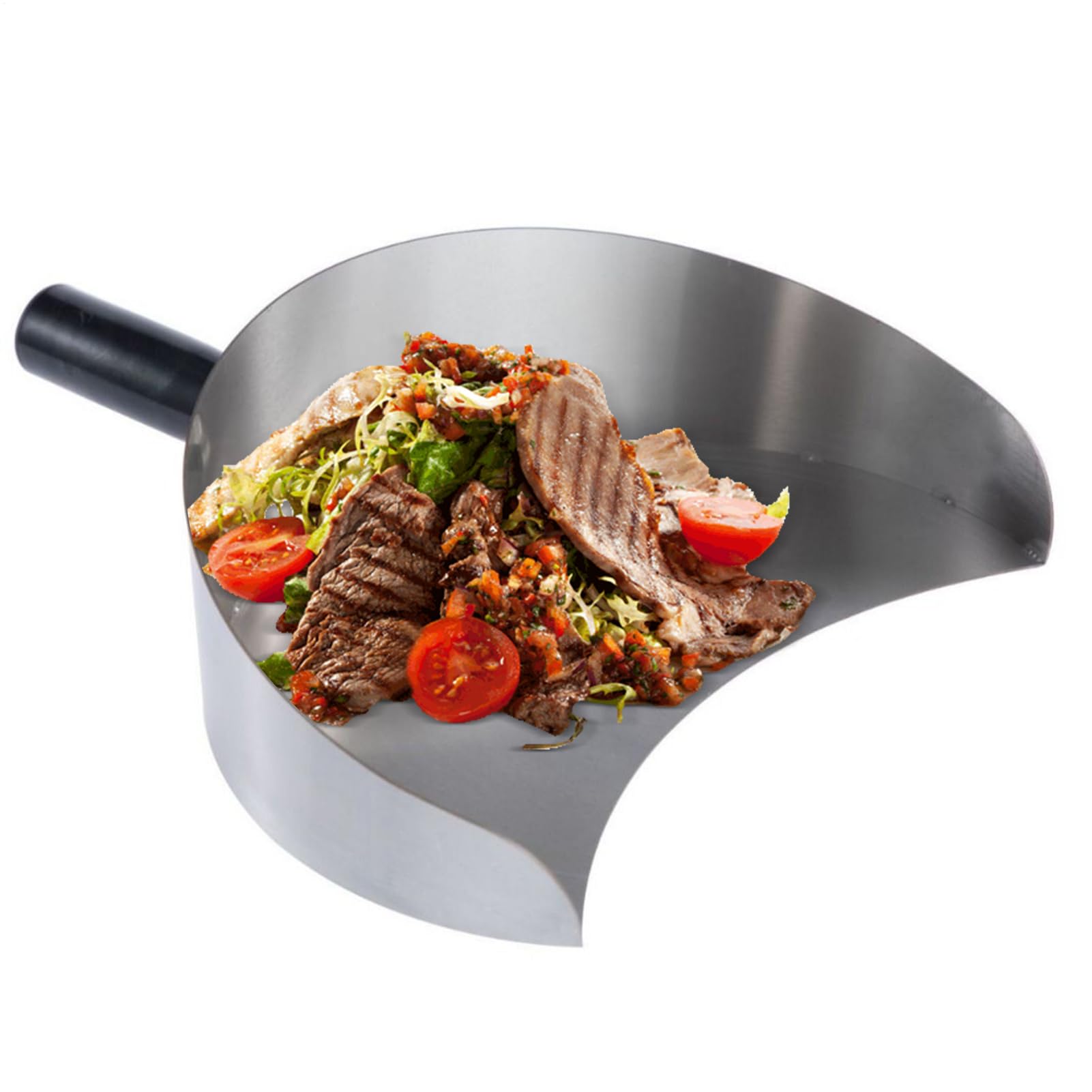 Fleisch Auffangpfanne, Dönerschaufel Gyrosschaufel Kebab Schaufel, Fleischfänger, Edelstahl Fleischfängerschaufel Für Shawarma Grillmaschine
