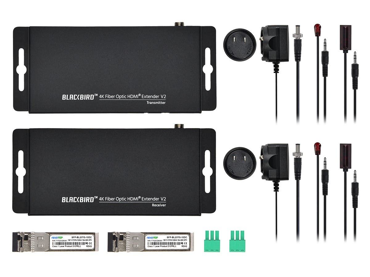 Amazon | Monoprice Blackbird 4 K光ファイバーHDMIエクステンダー