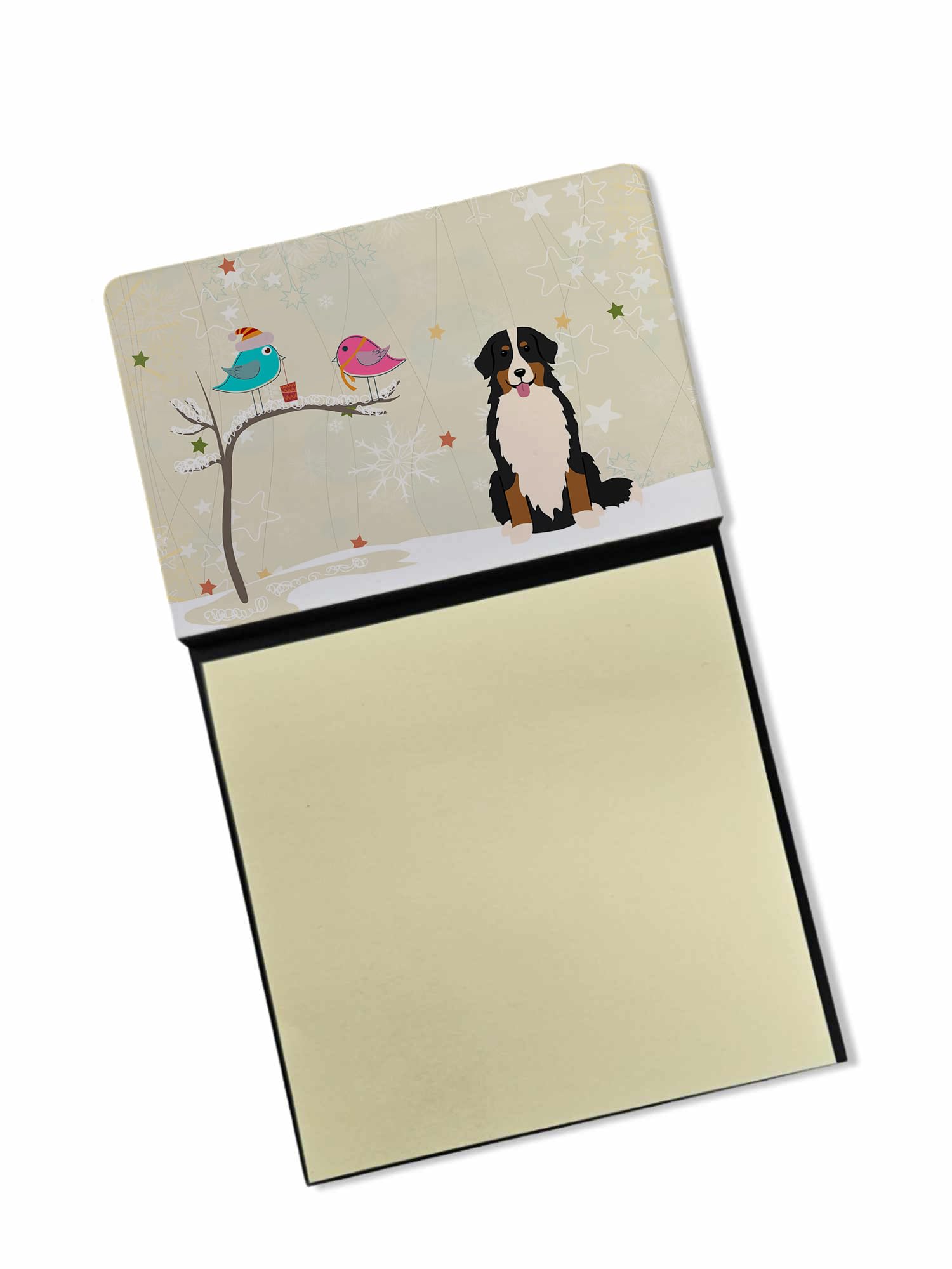Caroline 's Treasures Christmas Presents zwischen Freunden Berner Sennenhund Sticky Note Halter, multicolor (bb2508sn)