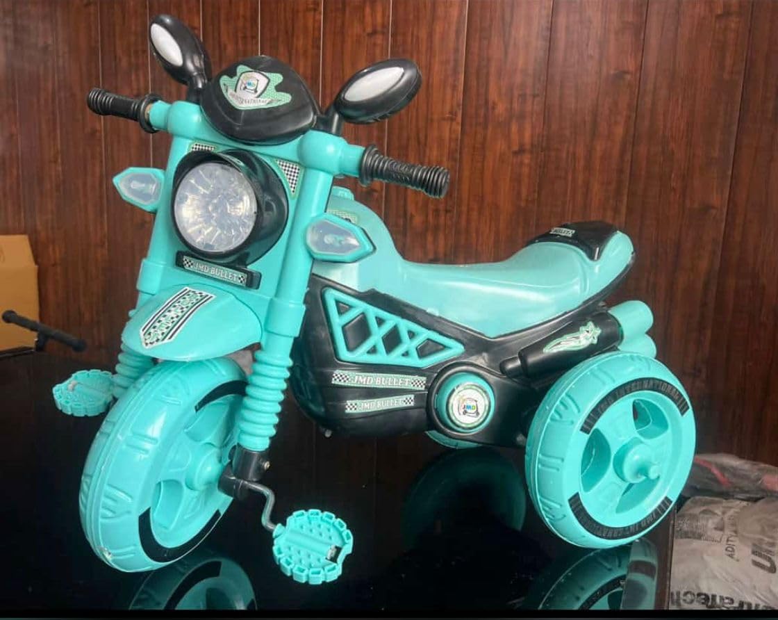 DABULL Bullet Bike for Kids Tricycle Baby Scooter Cycle or Trikes Ride-On with Rcycle with Musical Horn and Lights Fun Pedal Bike Capacity Up to 30Kgs Bike for 1-5 Years Boy & Girl (Green) (B0D4QMDX58) Amazon Price History, Amazon Price Tracker