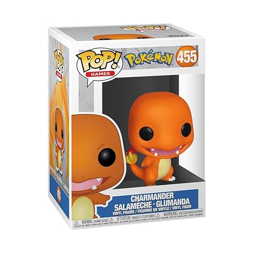 Funko Pop! Games: Pokemon - Charmander - Figura in Vinile da Collezione - Idea Regalo - Merchandising Ufficiale - Giocattoli per Bambini e Adulti - Video Games Fans - Figura per i Collezionisti