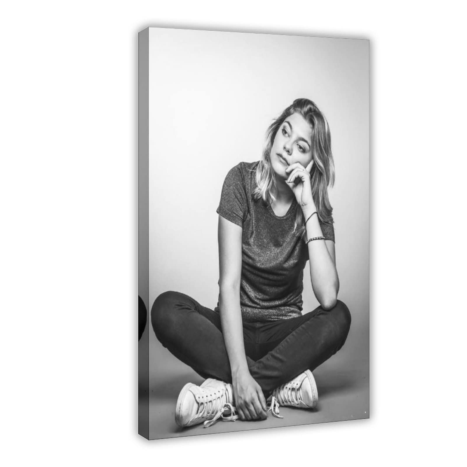 RIPEX Louane Emera Canvas Poster Bedroom Decor Sports Landscape Office Room Decor Gift Frame-style 24x36inch(60x90cm)