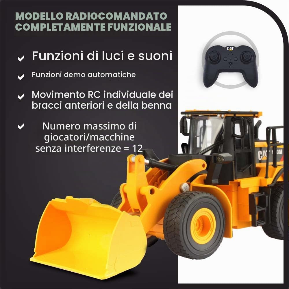 Carrera - 37025003-1:24 RC CAT 950M Wheel Loader