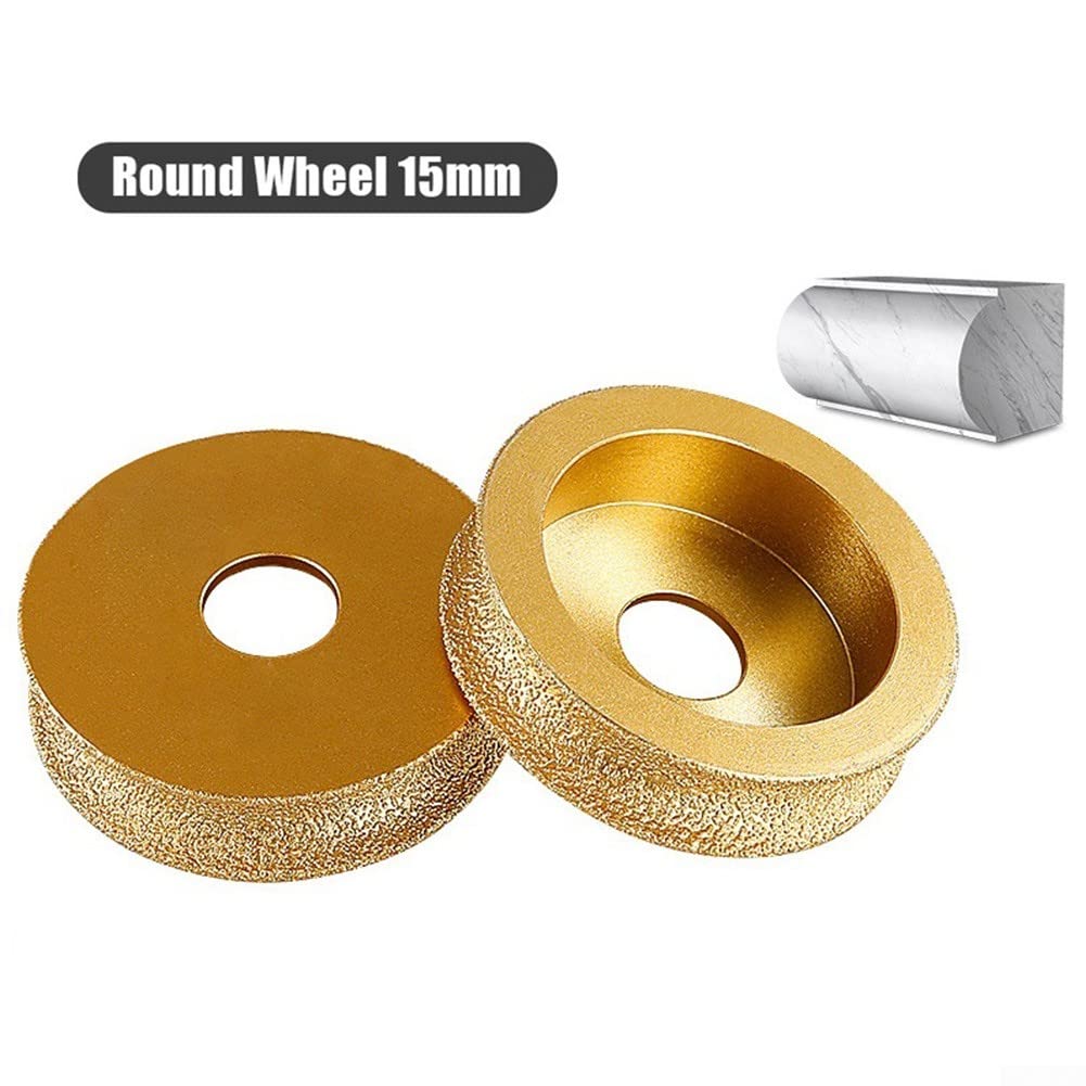 Muelas abrasivas radiales, Disco de diamante 75 mm (3 pulgadas) for amoladora angular, disponible en varios grosores for piedra, mármol, granito y cuarzo(15mm)