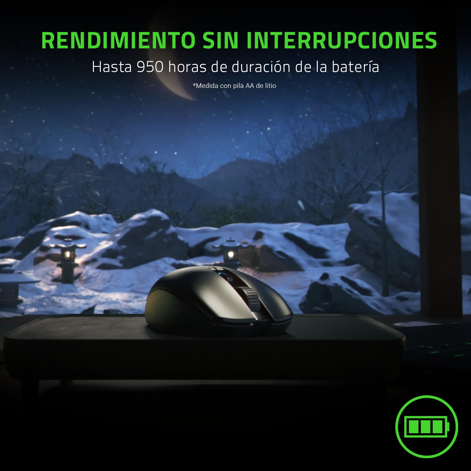Razer Orochi V2 - Ratón de Juego inalámbrico móvil con hasta 950 Horas de duración de la batería (diseño Ultraligero, 2 Modos inalámbricos, interruptores de ratón mecánicos) Negro