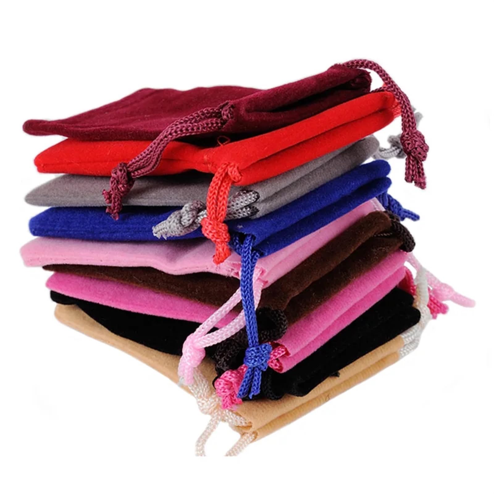 Geschenkbeutel 50 Stück 5 X 7 Cm, 7 X 9 Cm, 10 X 12 Cm, Samt-Verpackungsbeutel, Organza-Geschenkbeutel Mit Kordelzug, Hochzeit, Schmuck-Display, Verpackungsbeutel(Grey velvet bag,10x12cm 50pcs)