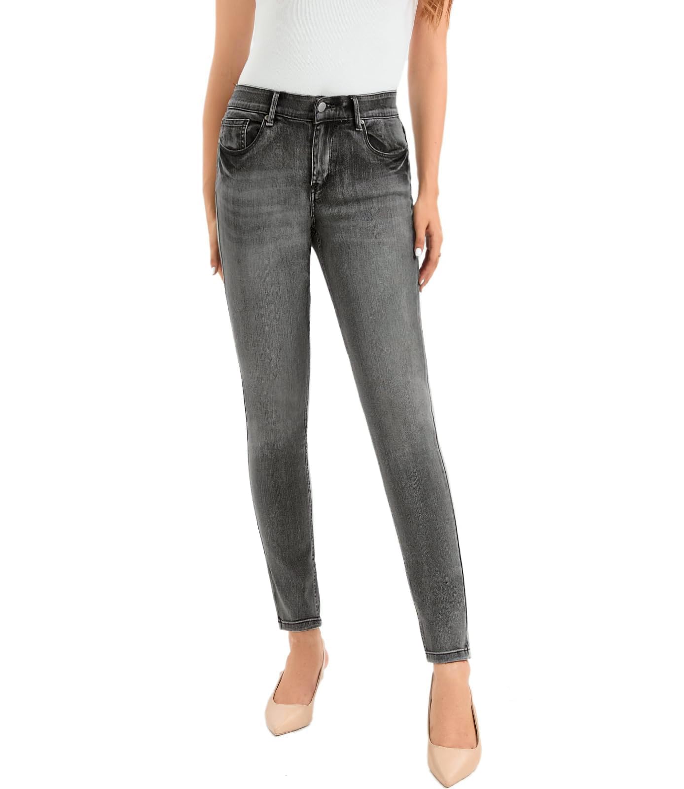 MetHera Women's Le Mel Classic Stretch Skinny Shaping Jeans
