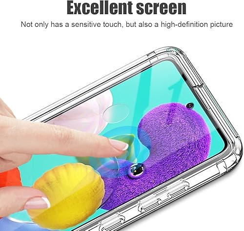 Miniatura 4 de KAPUCTW Funda protectora completa para Samsung Galaxy A52 de 6.5 pulgadas, protector de pantalla integrado parte trasera de TPU suave, delgada,