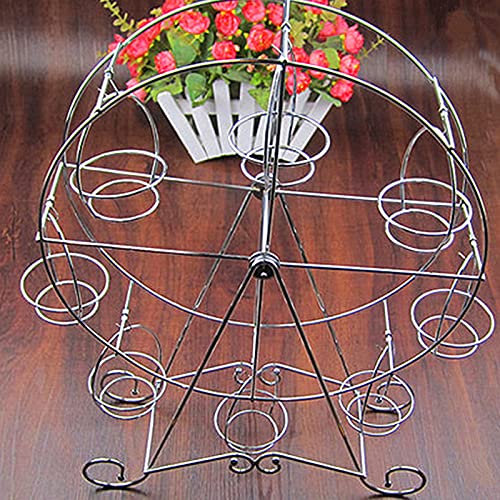 Support gâteau grande roue métal résistant gain de place