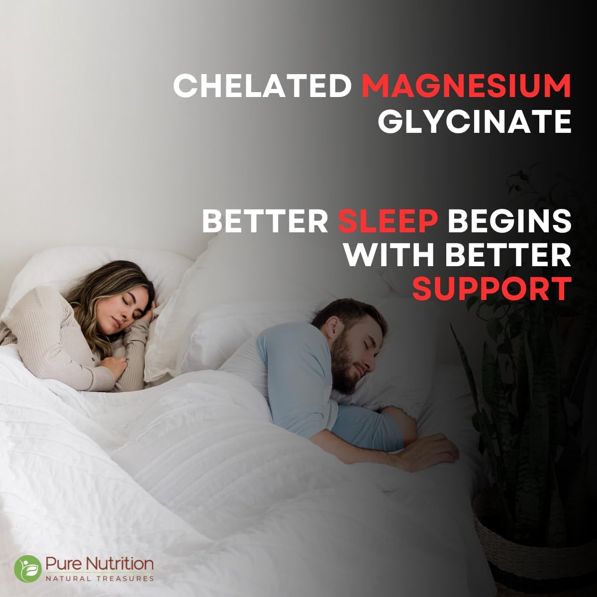 Pure Nutrition Chelated Magnesium Glycinate Supplement 2000mg - 60 Tablets | High Absorption Magnesium Supplements (Elemental 440mg) for Sleep, Cramps, Nerve Health, Relaxation, Bone & Joint Health — Amazon image 3