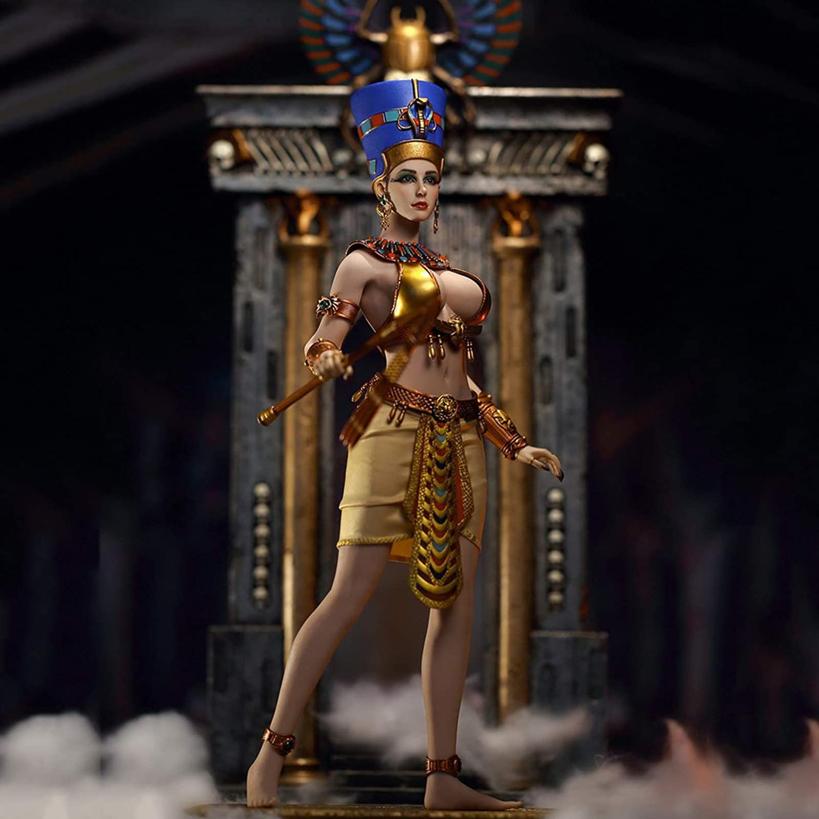 レア【Paradise Galleries社】エジプト女王 ネフェルティティ Amazon | 1/6 エジプト女王ネフェルティティ 女性シームレスアクション
