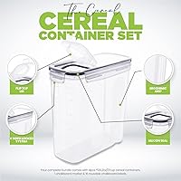 Vista 5 de Dispensador de cereales, dispensador de arroz, 4 unidades, recipientes herméticos para almacenamiento de arroz, dispensador de cereales para harina