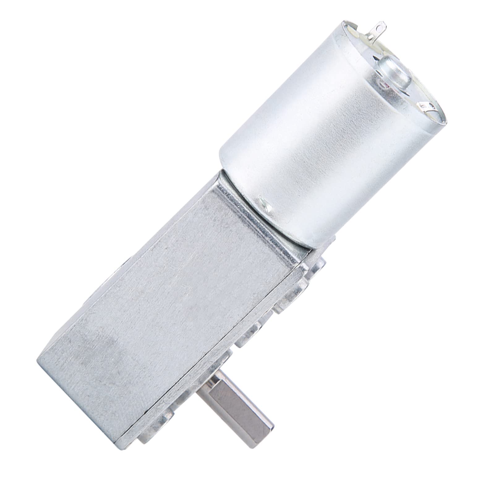 Motoriduttore a Vite Senza Fine DC 12V 10RPM Motoriduttore Turbo Ad Alta Coppia Reversibile con Riduttore in Metallo per Progetto Fai-da-te