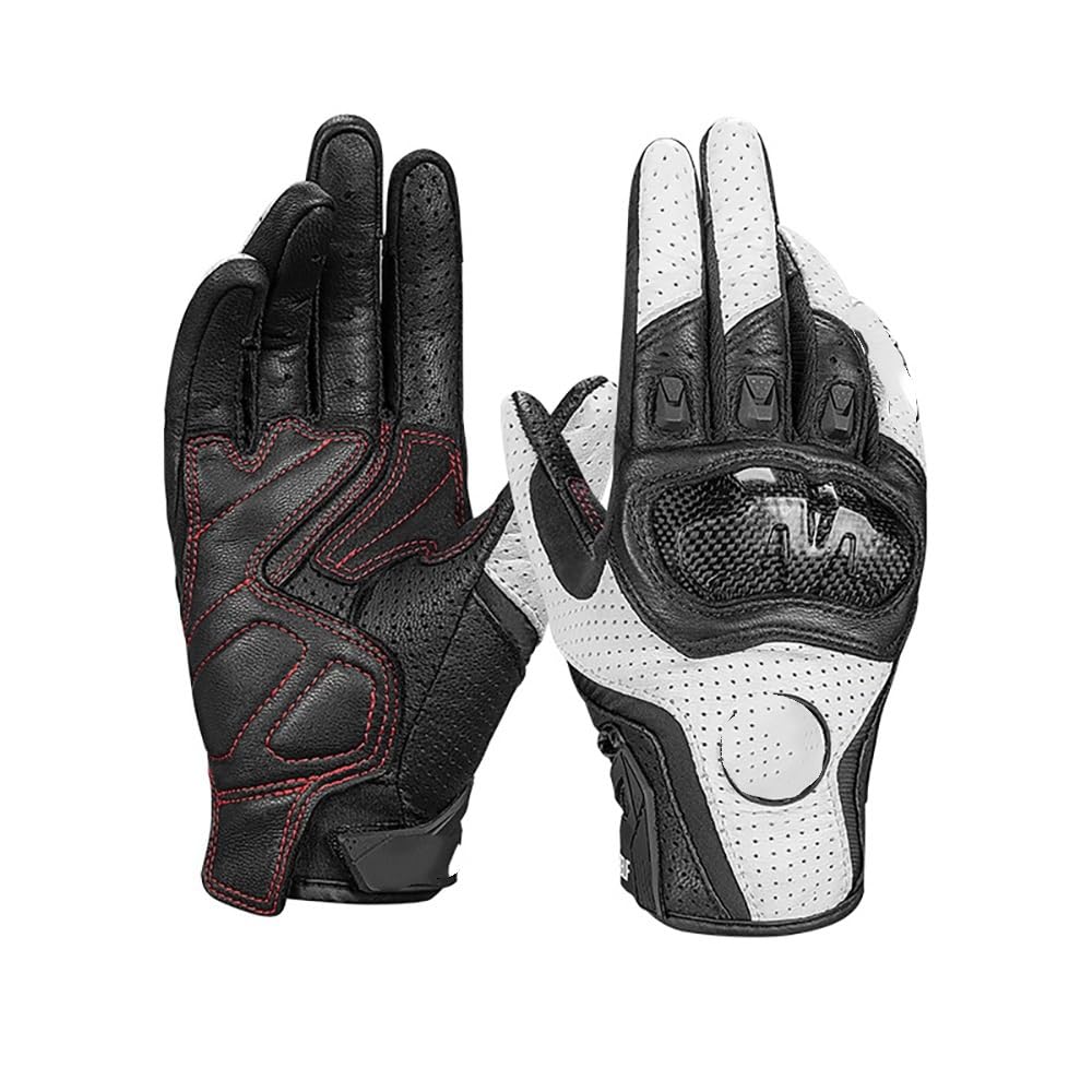 Gants moto d'été respirants pour homme motocross blanche taille S femme cyclisme de course