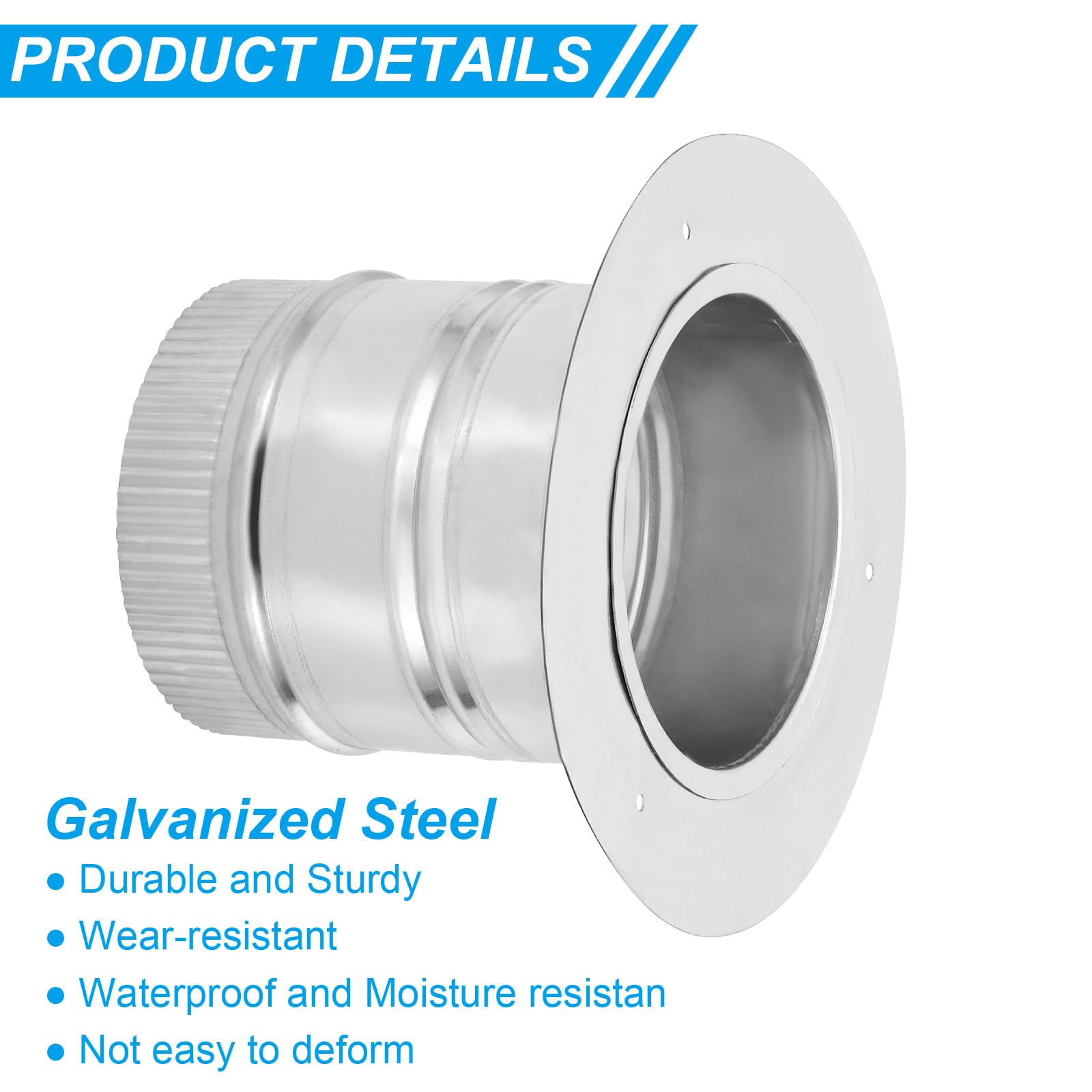 PATIKIL 5" Round Duct Collar - Image 3