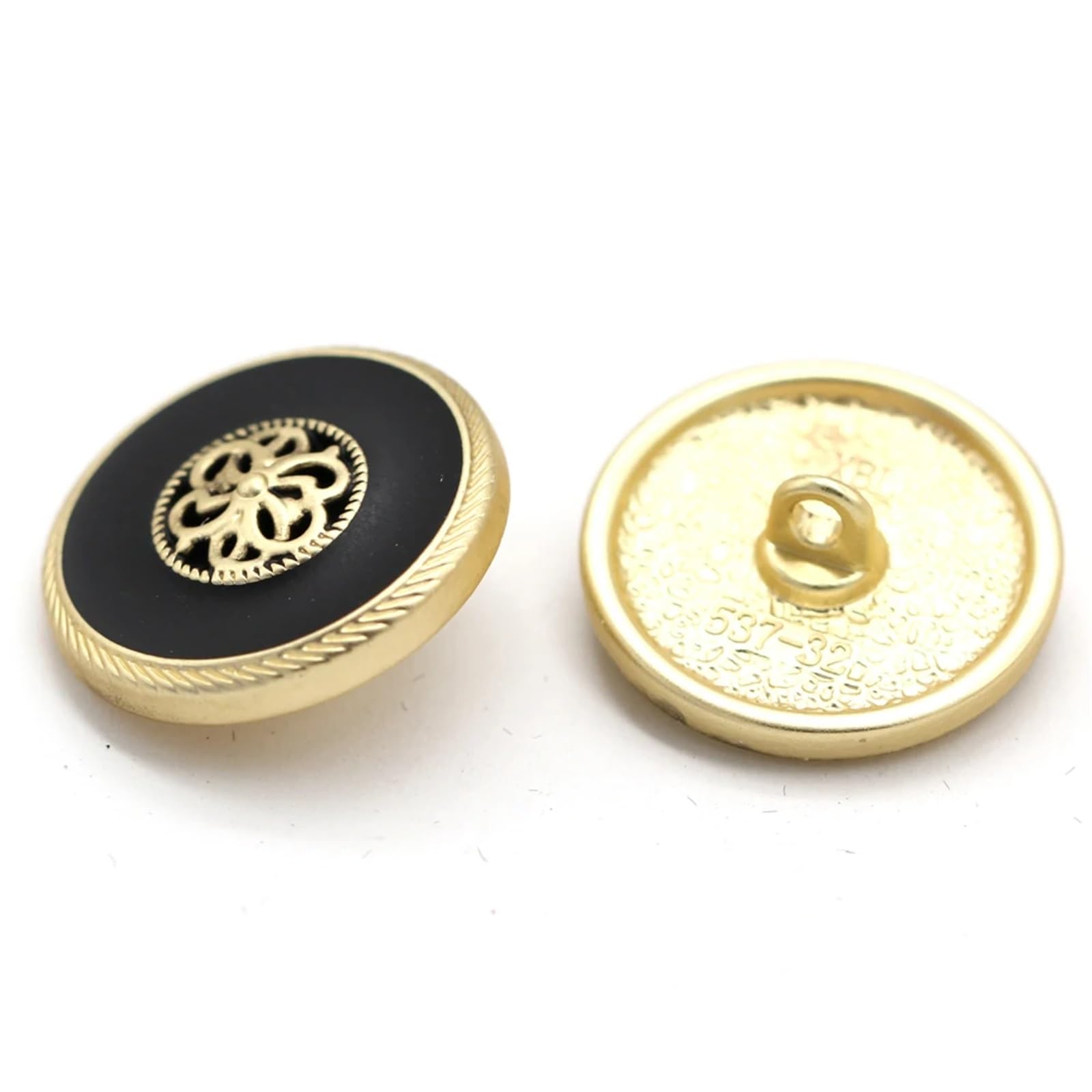 Bottoni vintage in metallo dorato, 30 pezzi, 18/20/23 mm, per giacche, cappotti, accessori da cucito